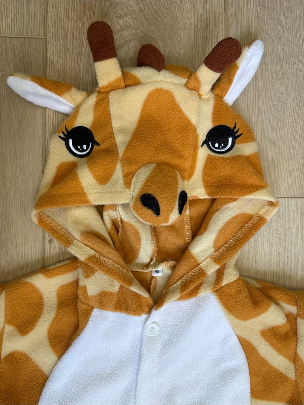Giraffe Costume Toddler 2/3T Halloween Dress Up Hooded Safari Animal Outfit Sz95 - Picture 2 of 15